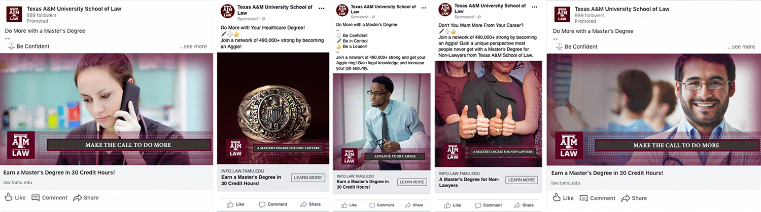 Texas A&M Law Healthcare Ads